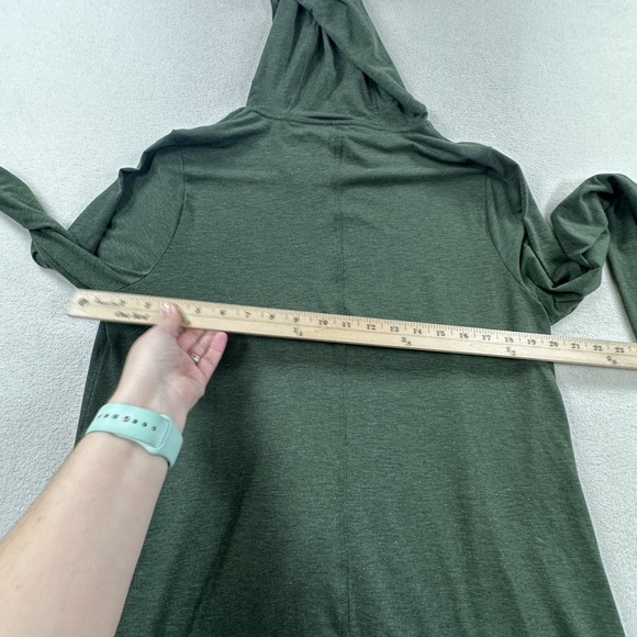 Duluth Dry And Mighty Hoodie Tunic Womens Large Green Wool Lightweight Outdoor - Picture 8 of 11